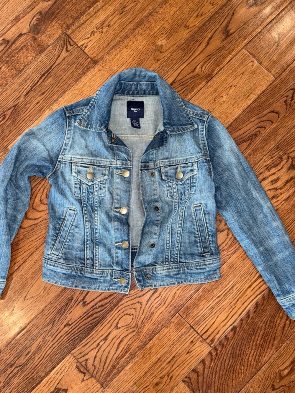 GAP Faded Blue Denim Jean Jacket - Women's Classic Trucker